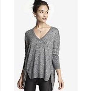Express Side Zip V-Neck Sweater